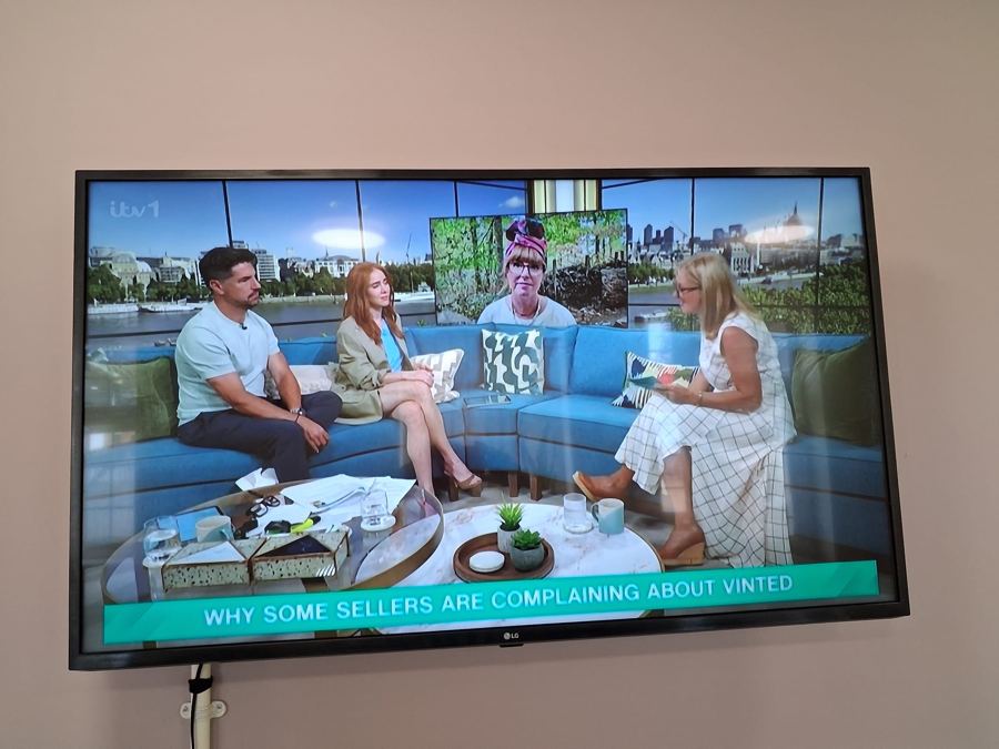 Catherine Warrilow on ITV This Morning with Alice Beer, on-screen headline: Why some sellers are complaining about Vinted, 20 August 2026