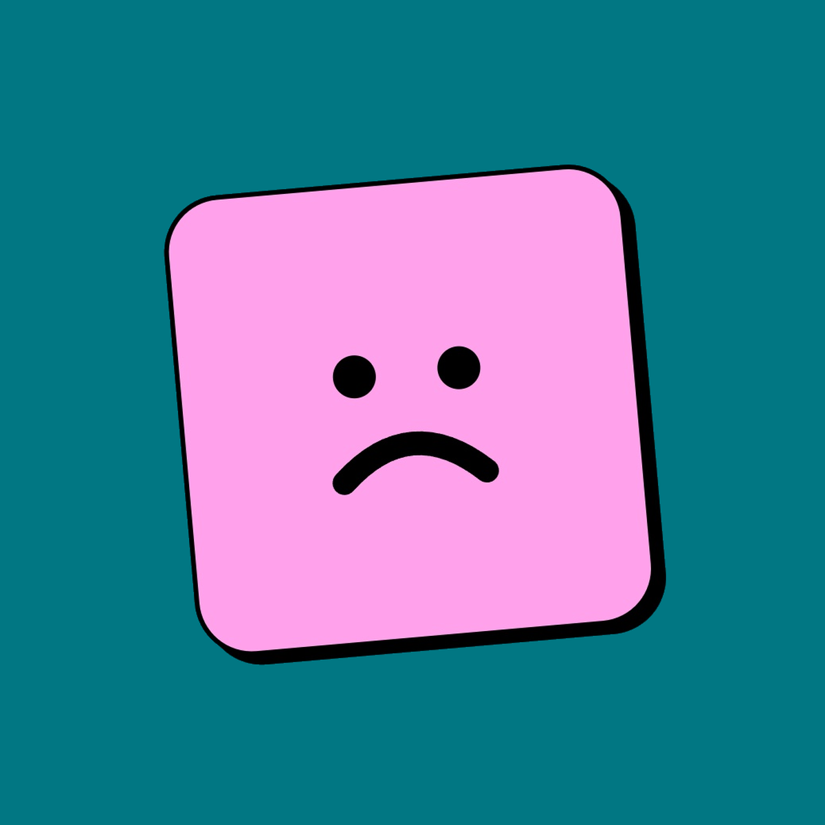Sad Vinted Faces campaign logo